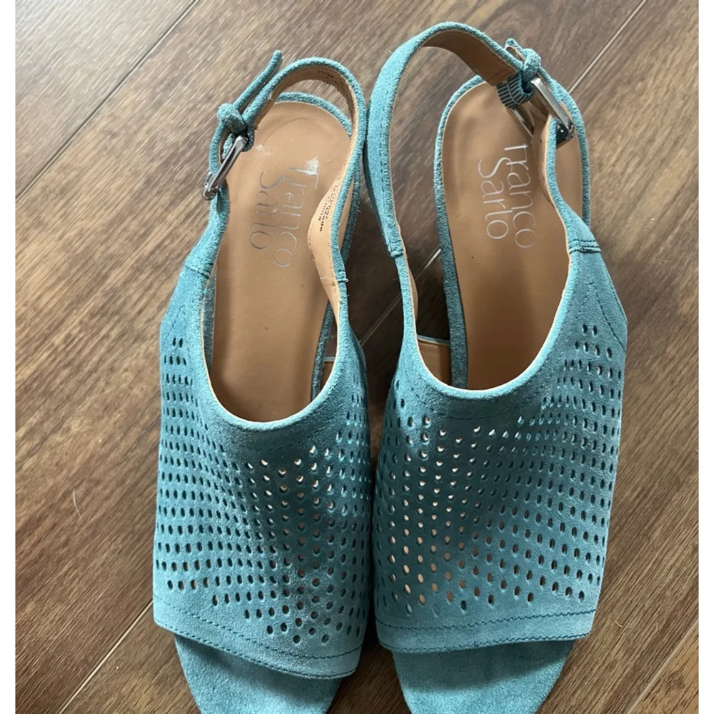 Franco Sarto Monaco suede dress sandals size 10